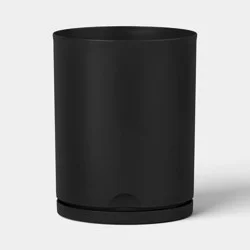 Recycled Resin Indoor Outdoor Planter 14"x16" Black - Room Essentials™