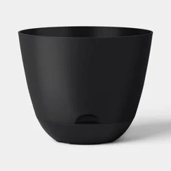 Recycled Car Seat Resin 16" RE Self Watering Planter Black - Room Essentials™