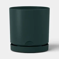 Recycled Resin Indoor Outdoor Planter Green 8" - Room Essentials™