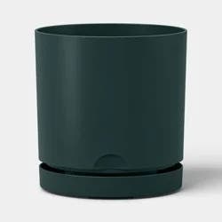 Recycled Resin Indoor Outdoor Planter Green 8" - Room Essentials™