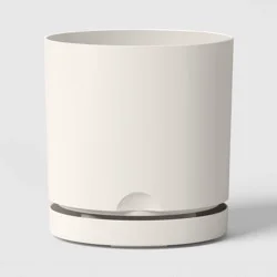 Recycled Resin Indoor Outdoor Planter White 8" - Room Essentials™