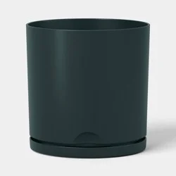 Recycled Resin Indoor Outdoor Planter 12" Green - Room Essentials™