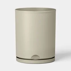 Recycled Resin Indoor Outdoor Planter 14"x16" Tan - Room Essentials™