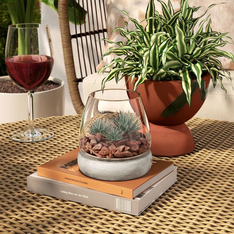 slide 2 of 3, Rose Stone Terrarium Decorative Filler Red - Threshold™, 1 ct