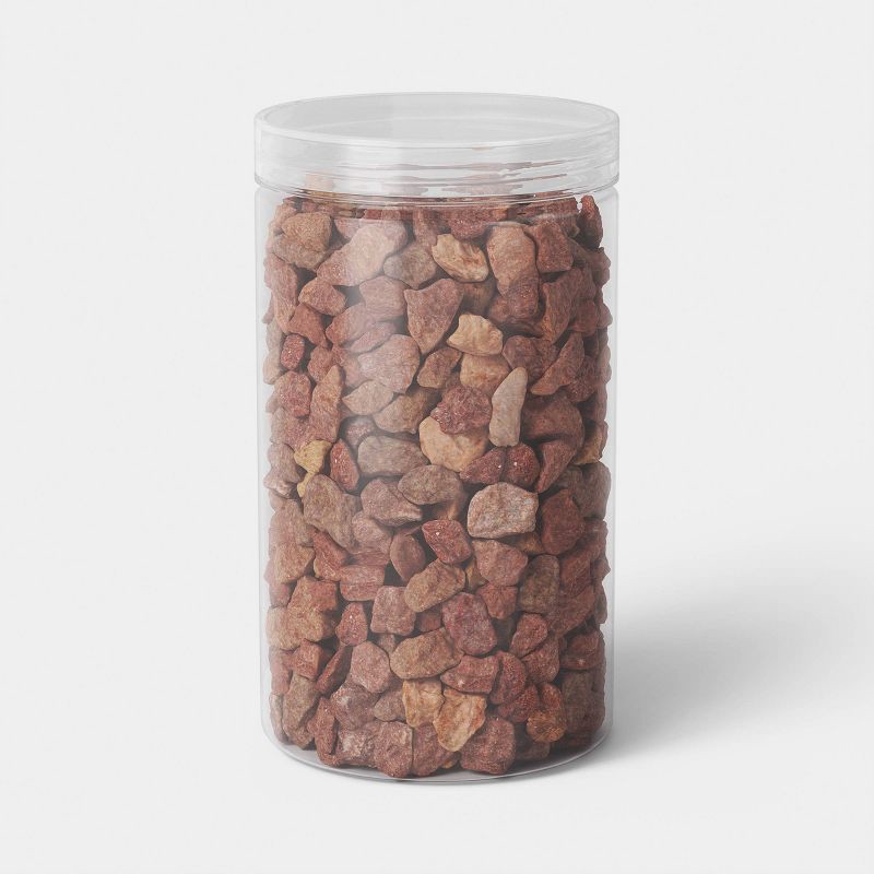 slide 3 of 3, Rose Stone Terrarium Decorative Filler Red - Threshold™, 1 ct