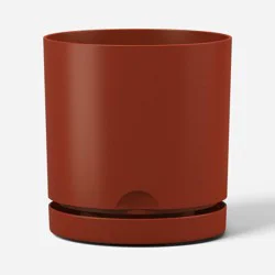 Recycled Resin Indoor Outdoor Planter Dark Red 8" - Room Essentials™