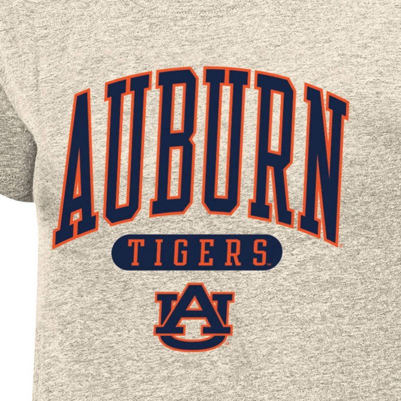 slide 3 of 3, NCAA Auburn Tigers Women's Oatmeal T-Shirt - L, 1 ct