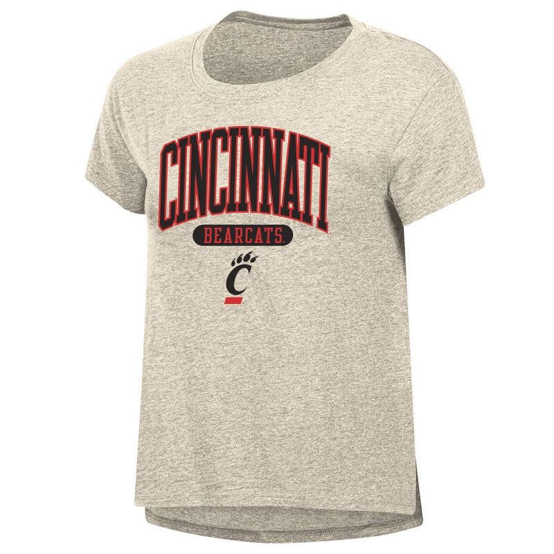 slide 1 of 3, NCAA Cincinnati Bearcats Women's Oatmeal T-Shirt - XL, 1 ct
