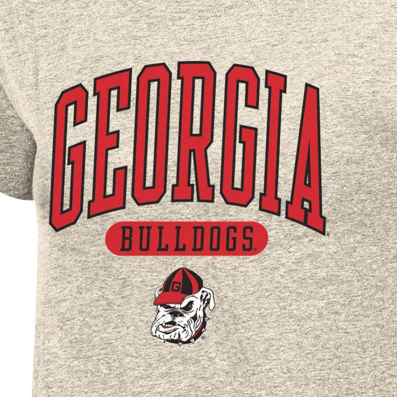 slide 3 of 3, NCAA Georgia Bulldogs Women's Oatmeal T-Shirt - M: Cotton-Polyester Blend,, 1 ct