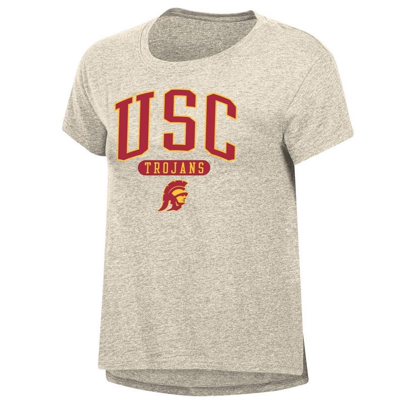 slide 1 of 2, NCAA USC Trojans Women's Oatmeal T-Shirt - XL, 1 ct