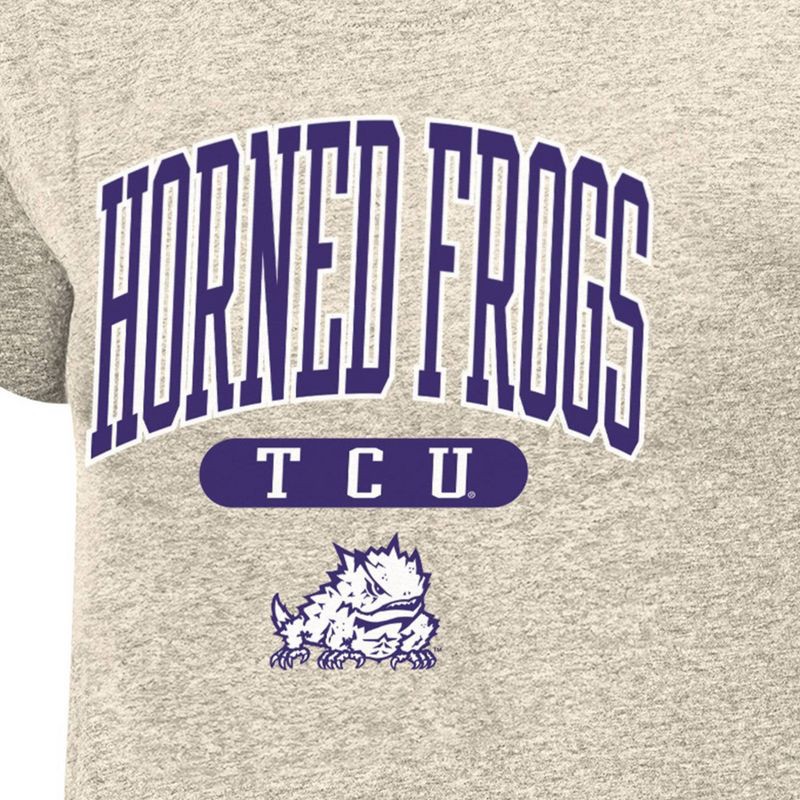 slide 2 of 2, NCAA TCU Horned Frogs Women's Oatmeal T-Shirt - L, 1 ct