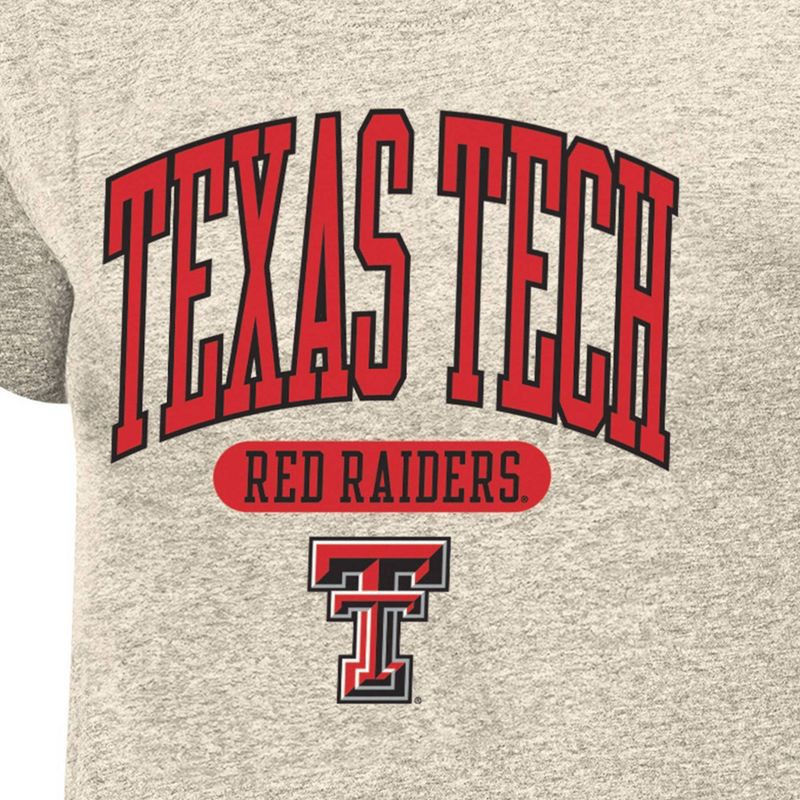 slide 3 of 3, NCAA Texas Tech Red Raiders Women's Oatmeal T-Shirt - XL, 1 ct