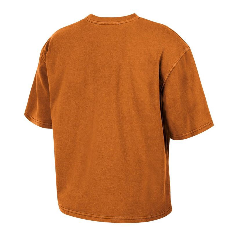slide 2 of 3, NCAA Texas Longhorns Women's Fashion T-Shirt - M: Lightweight Cotton-Polyester Jersey, 1 ct