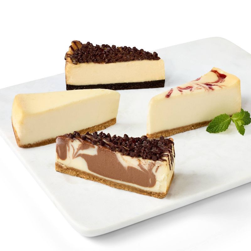 slide 4 of 4, Cheesecake Sampler Slices - 12oz/4ct - Favorite Day™, 4 ct; 12 oz