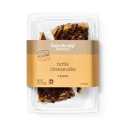 Turtle Cheesecake Slices - 6oz/2ct - Favorite Day™