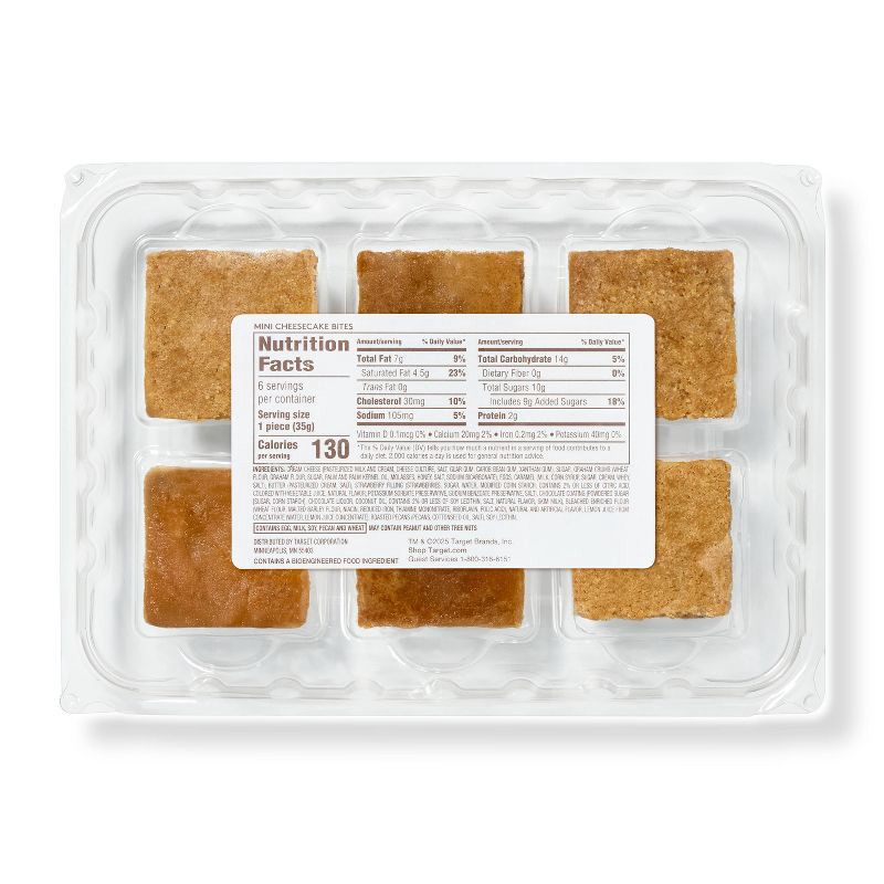slide 2 of 3, Mini Cheesecake Bites Sampler - 7.5oz/6ct - Favorite Day™, 6 ct; 7.5 oz