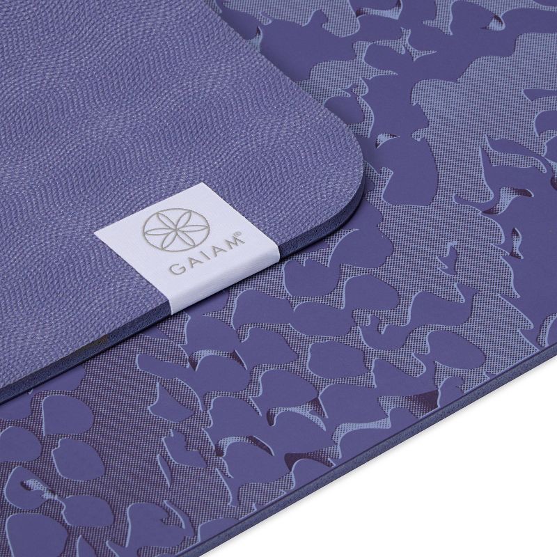 slide 4 of 6, Gaiam Studio Select Dry-Grip Yoga Mat Snake - Purple - (5mm), 1 ct