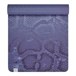 Gaiam Studio Select Dry-Grip Yoga Mat Snake - Purple - (5mm)