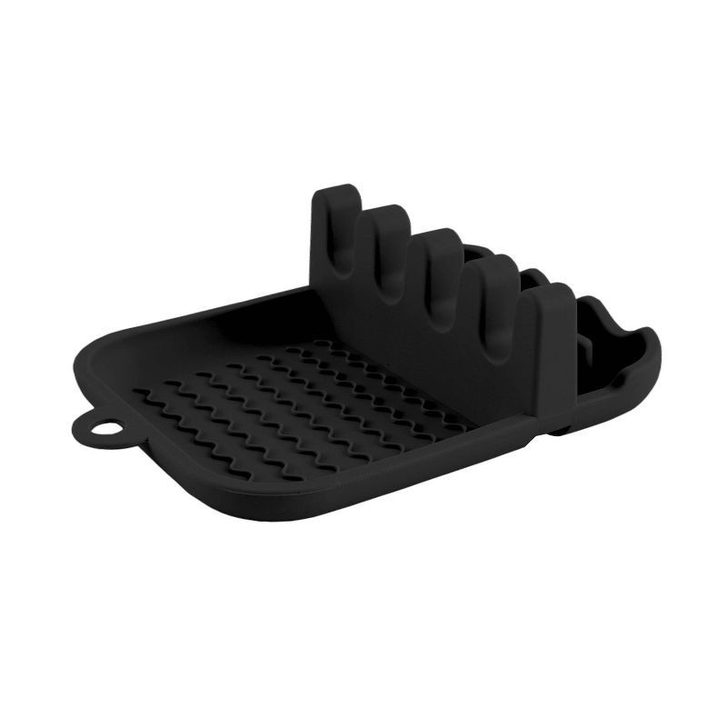 slide 4 of 5, Cook With Color Silicone Utensil Rest Gray, 1 ct