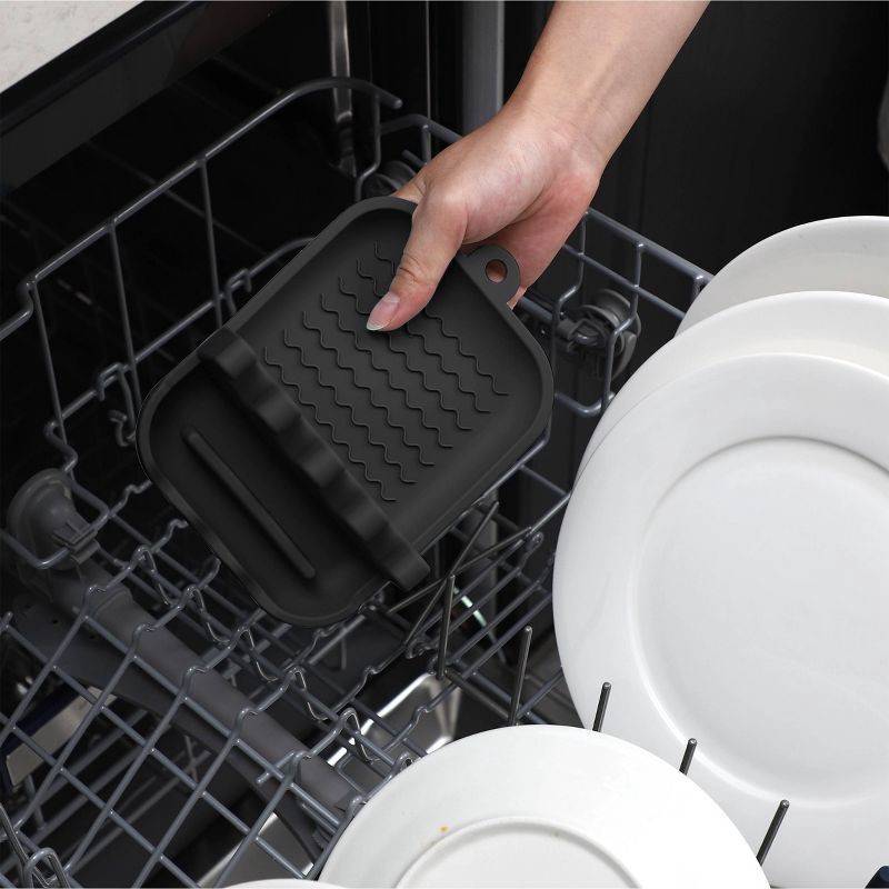 slide 5 of 5, Cook With Color Silicone Utensil Rest Gray, 1 ct