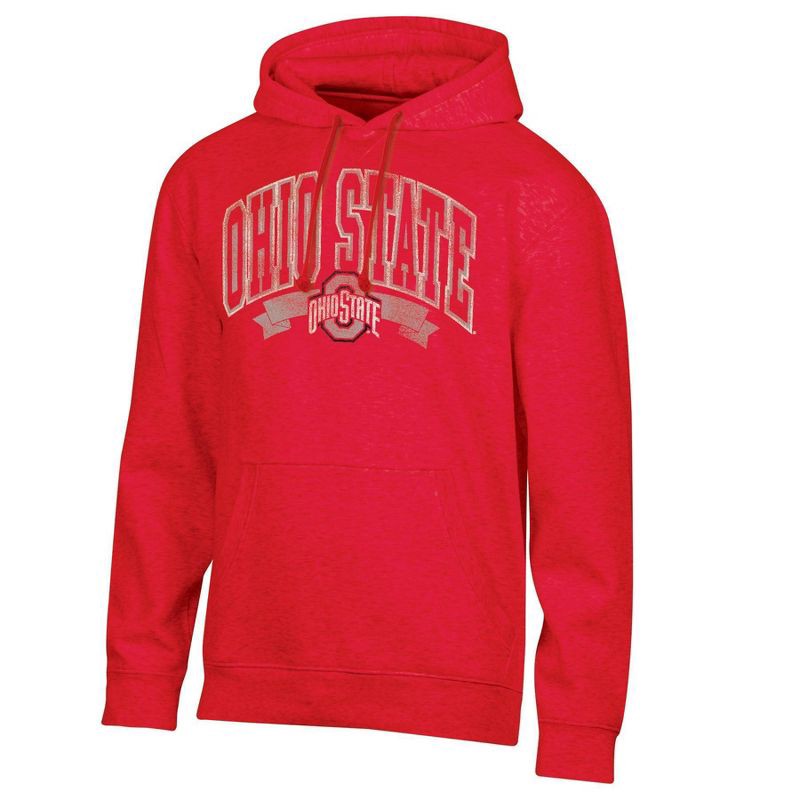 slide 1 of 3, NCAA Ohio State Buckeyes Men's Hooded Sweatshirt - S, 1 ct
