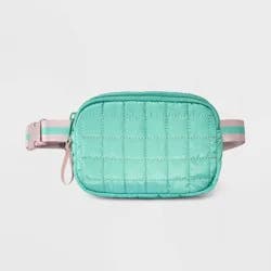 Girls' Quilted Fanny Crossbody Bag - Cat & Jack™ Green