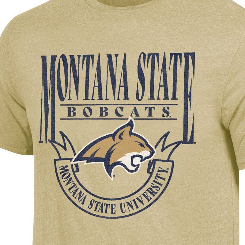 slide 3 of 3, NCAA Montana State Bobcats Men's T-Shirt - M: Cotton-Polyester Blend, Fit, 1 ct