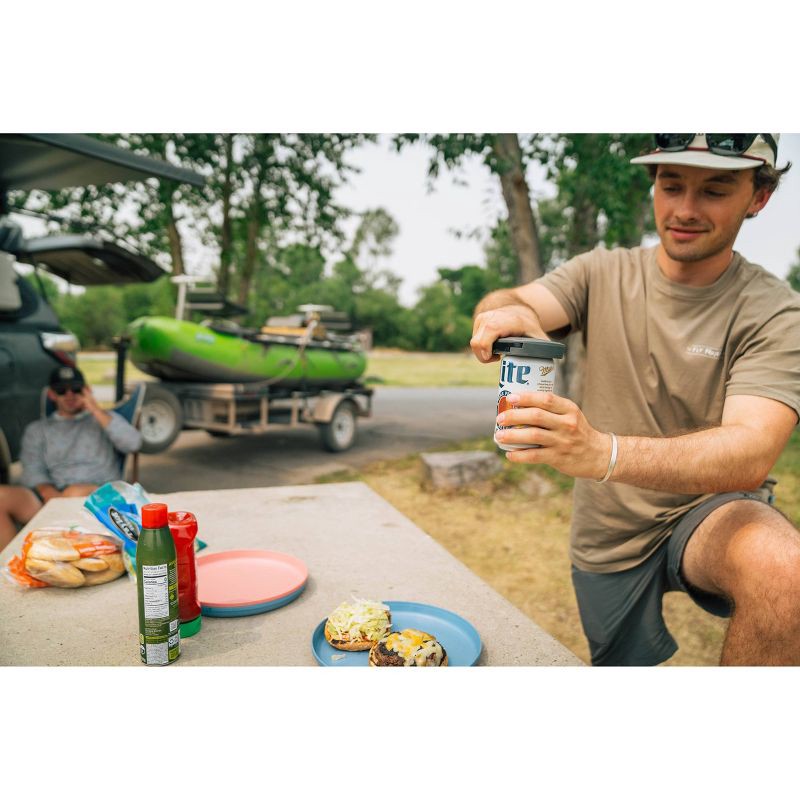 slide 18 of 18, Draft Top Topless Beverage Can Opener Black, 1 ct