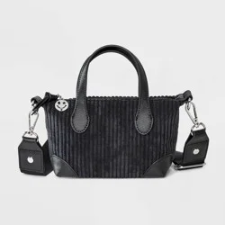 Girls' Mini Corduroy Satchel Crossbody Bag - art class™ Black