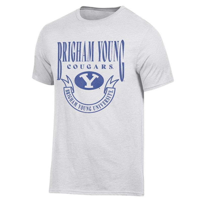 slide 1 of 3, NCAA BYU Cougars Men's T-Shirt - L, 1 ct
