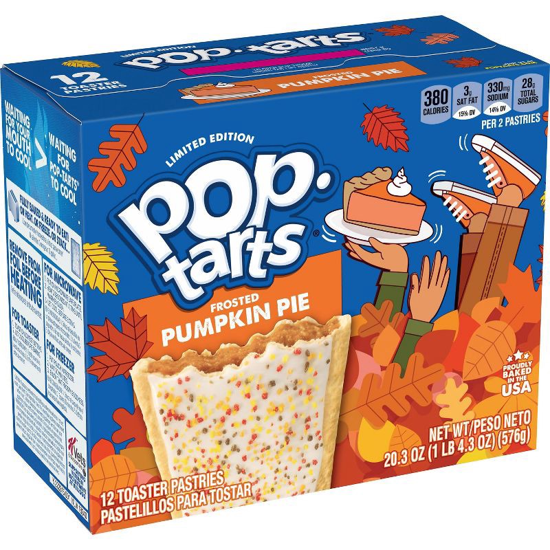 slide 1 of 8, Pop-Tarts Frosted Pumpkin Pie Filling Toaster Pastries - 20.3oz/12ct, 20.3 oz; 12 ct