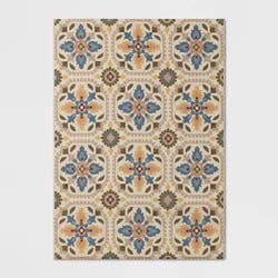5'x7' Nomad Rectangular Woven Outdoor Area Rug Beige - Threshold™