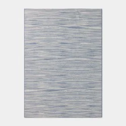5'x7' Melange Rectangular Woven Outdoor Area Rug Blue - Threshold™