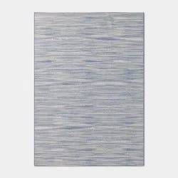 5'x7' Melange Rectangular Woven Outdoor Area Rug Blue - Threshold™