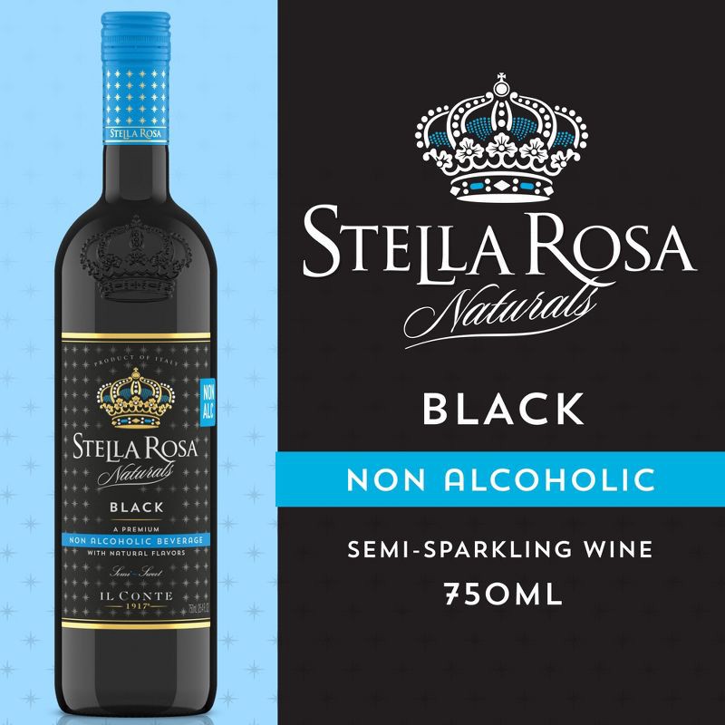 slide 2 of 15, Stella Rosa Naturals Non-Alcoholic Black Wine - 750ml Bottle, 750 ml