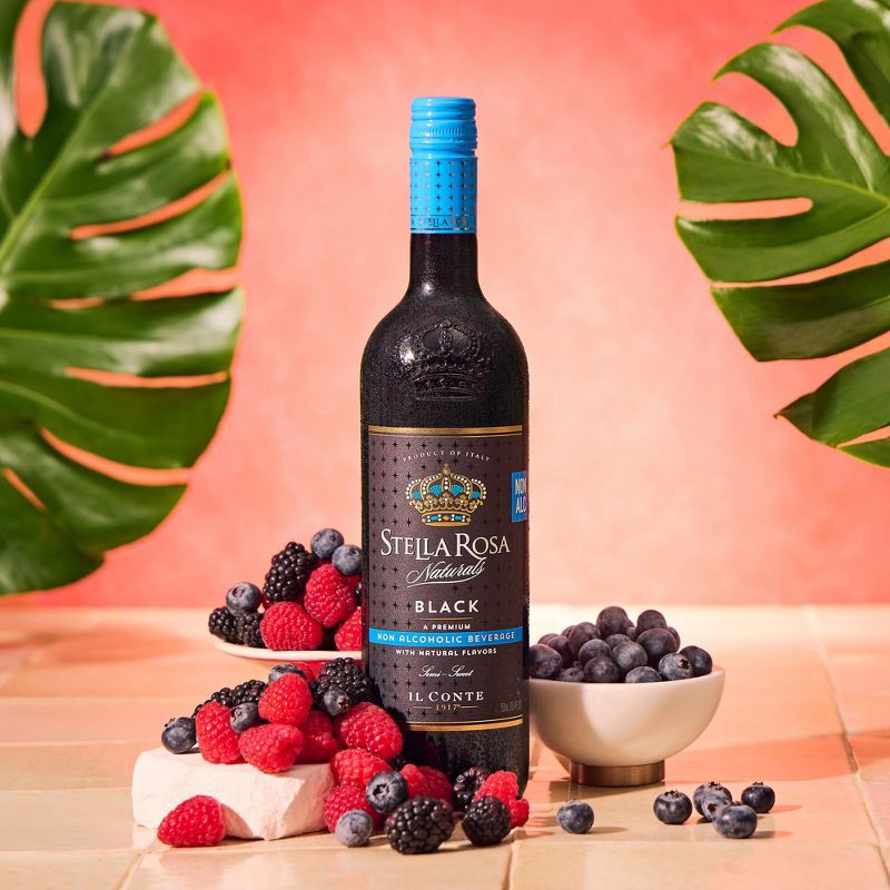 slide 12 of 15, Stella Rosa Naturals Non-Alcoholic Black Wine - 750ml Bottle, 750 ml