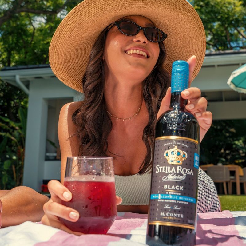 slide 10 of 15, Stella Rosa Naturals Non-Alcoholic Black Wine - 750ml Bottle, 750 ml