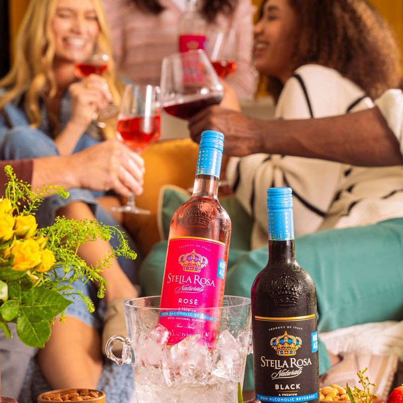 slide 14 of 15, Stella Rosa Naturals Non-Alcoholic Black Wine - 750ml Bottle, 750 ml