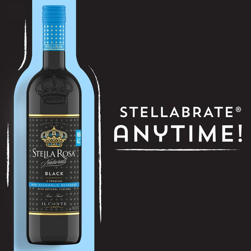 slide 9 of 15, Stella Rosa Naturals Non-Alcoholic Black Wine - 750ml Bottle, 750 ml