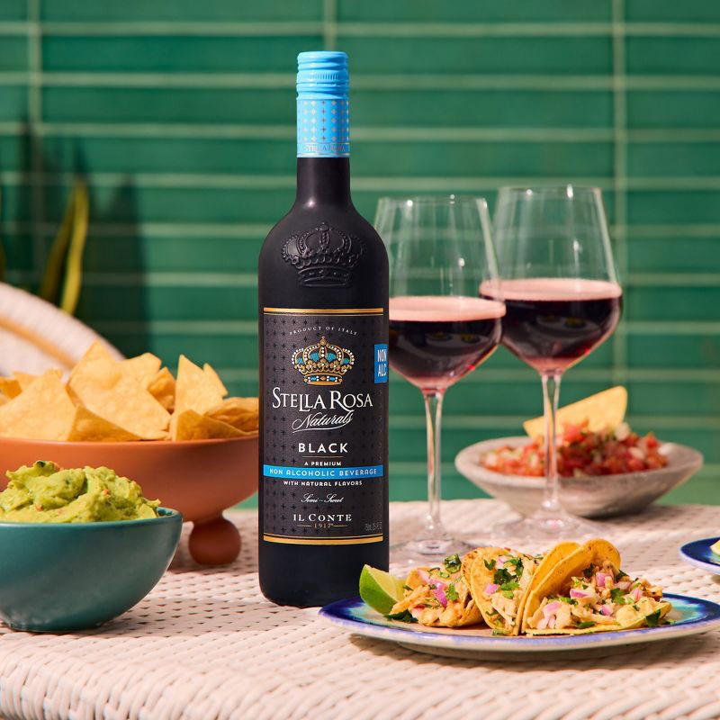 slide 11 of 15, Stella Rosa Naturals Non-Alcoholic Black Wine - 750ml Bottle, 750 ml