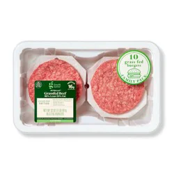 Fresh Ground Beef Patties 80% lean 20% fat 10ct/32oz - Good & Gather™
