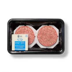 Fresh Ground Beef Patties 80% lean 20% fat 10ct/32oz - Good & Gather™