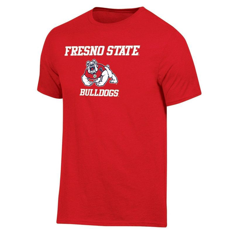 slide 1 of 3, NCAA Fresno State Bulldogs Men's Core T-Shirt - M: Lightweight Fit Pullover, 1 ct