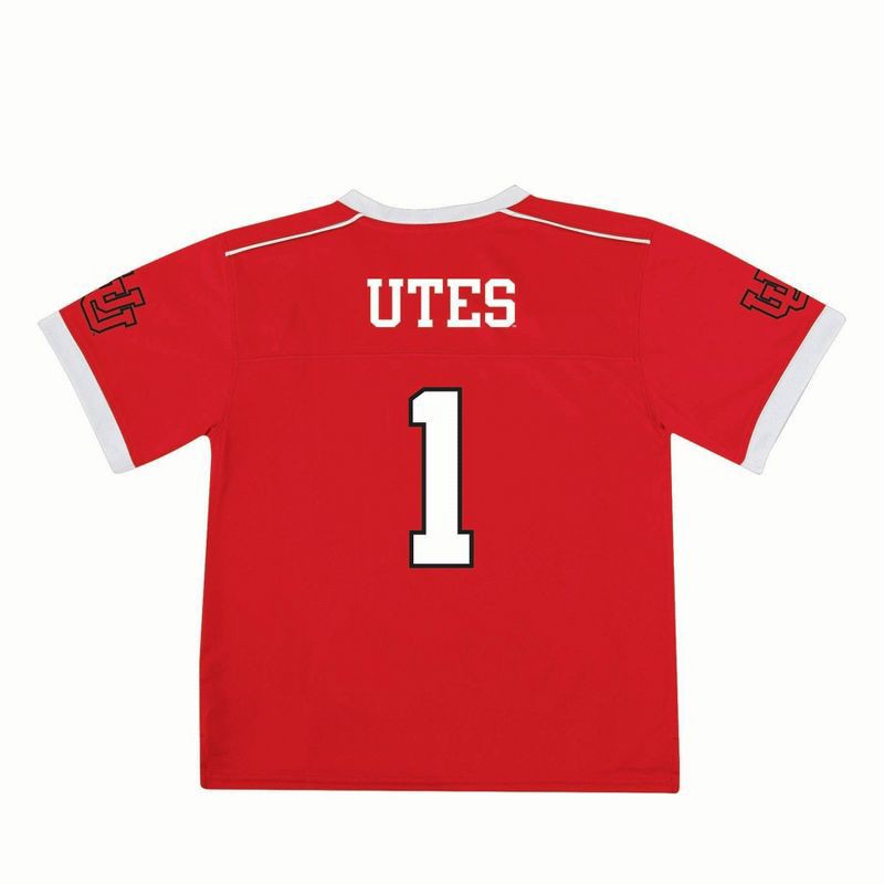 slide 2 of 3, NCAA Utah Utes Toddler Boys' Jersey - 3T: Solid Polyester V Neck Pullover, 1 ct