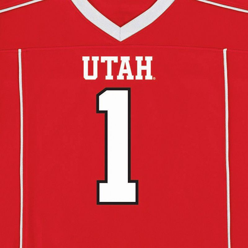 slide 3 of 3, NCAA Utah Utes Toddler Boys' Jersey - 3T: Solid Polyester V Neck Pullover, 1 ct