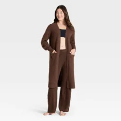 Women's Sweater Robe - Auden™ Heather Brown M/L