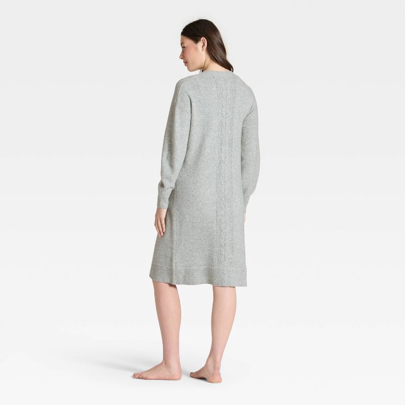 slide 2 of 3, Women's Sweater Robe - Auden™ Heather Gray XL/XXL, 1 ct