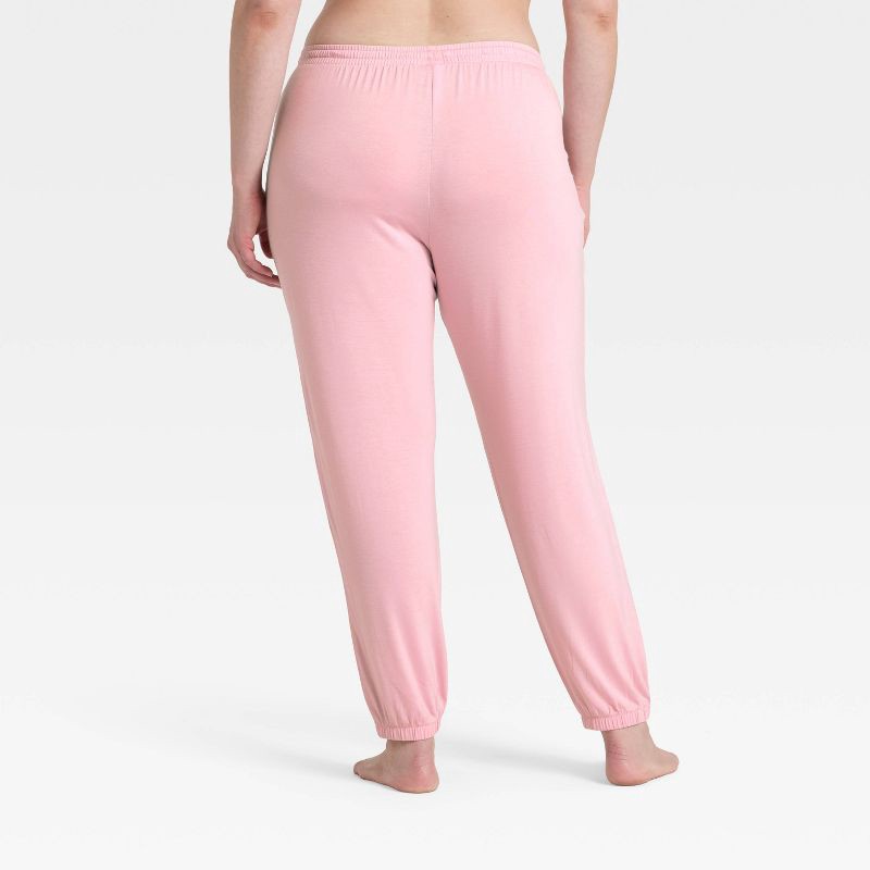 slide 3 of 5, Women's Jersey Jogger Pajama Pants - Auden™ Light Pink S, 1 ct