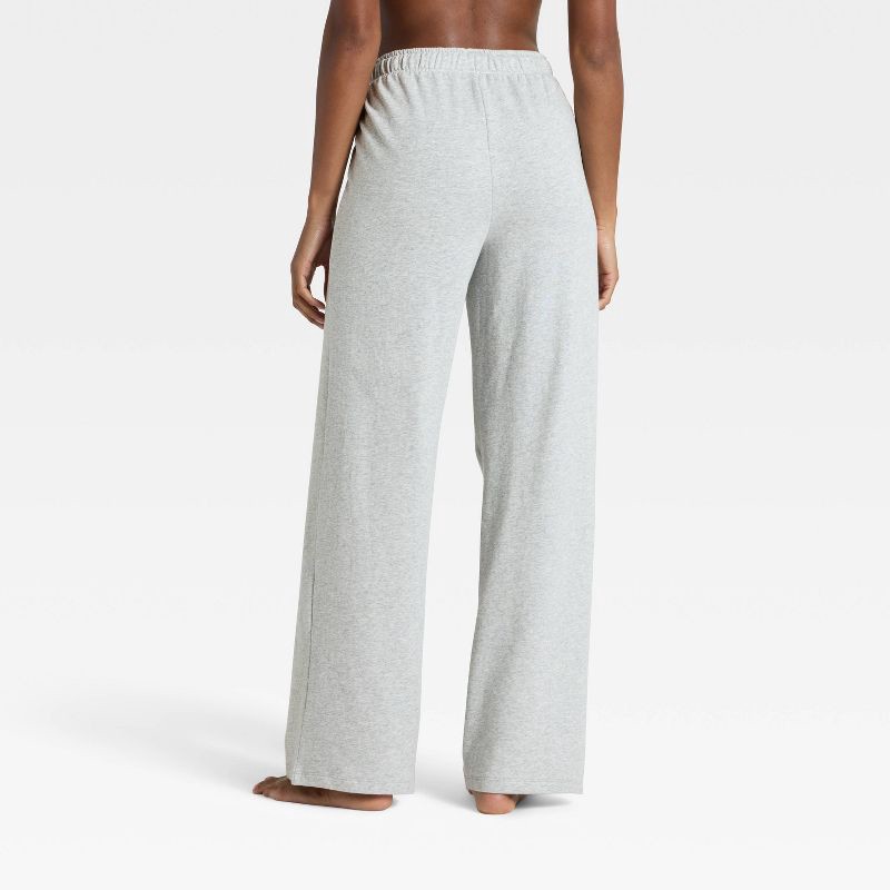 slide 2 of 5, Women's Fleece Wide Leg Sweatpants - Auden™ Gray M, 1 ct