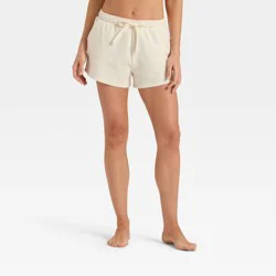 Women's Fleece Shorts - Auden™ Cream XXL